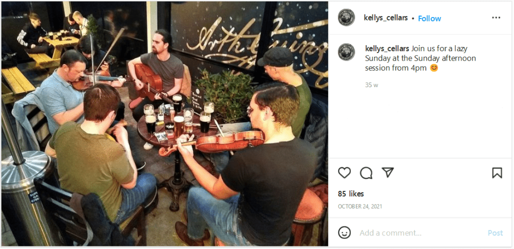 kellys cellars instagram live traditional music Belfast is a great place to be if you’re looking for great bars and even better live music, but with such a large amount of choice it can be hard to know where to go. If your looking for live traditional music in Belfast it’s not always easy to know where and when it can be found. Our timetable of traditional music will be helpful in your quest to find great music and craic in Belfast.